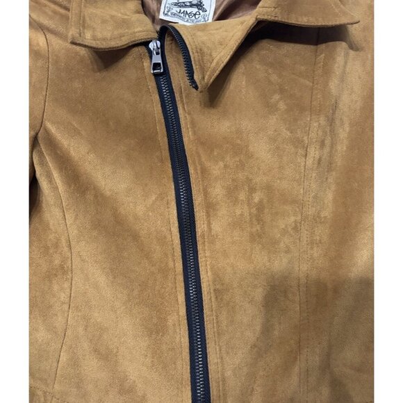 Jaase Brown Suede Cropped Jacket w Fringe, Size Small, Western Cowgirl Boho - Picture 5 of 6